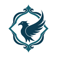 Eagle Logo Design with Decorative Frame Elegant and Powerful Branding Symbol