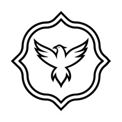 Obraz premium eagle shield with wings