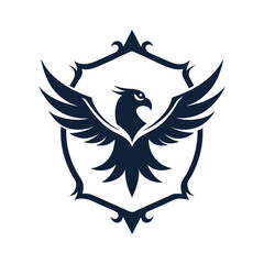 Eagle Logo Design with Decorative Frame Elegant and Powerful Branding Symbol