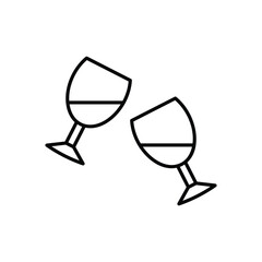 Toasting vector icon