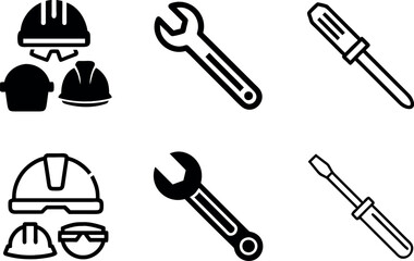 Obraz premium labor day all elements icon set