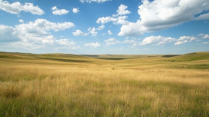 Obraz premium Grasslands offer open, peaceful expanses for compositions.