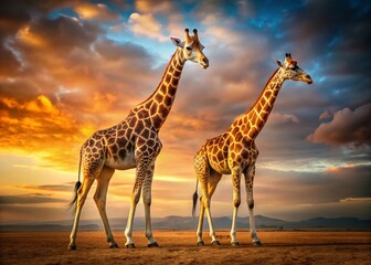 Majestic Giraffe Torso and Legs: Elegant Wildlife Close-Up