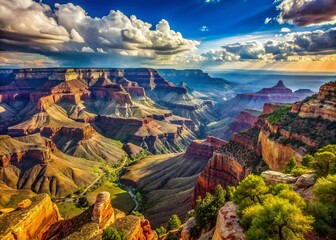 Majestic Grand Canyon Vista: A Documentary Perspective of Nature's Grandeur