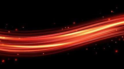 Abstract red light streaks on black background. (1)