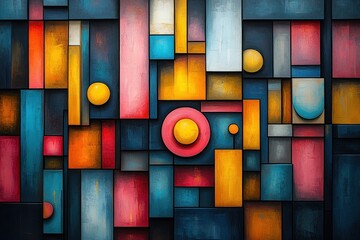 Fototapeta premium Abstract Colorful Portraits of Women Diversity Mental Health Exploration