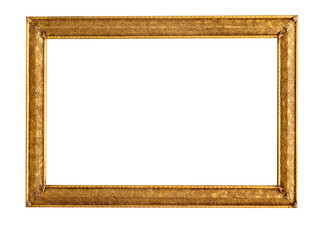 The metal gold frame