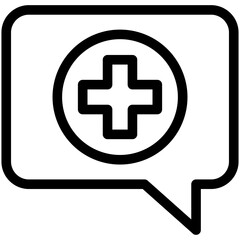 Obraz premium Diagnosis Outline Icon