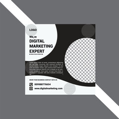 Editable Digital Marketing Post Template