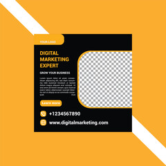 Editable Digital Marketing Post Template