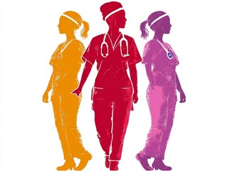 Nurses walking together: celebrating national nurses day