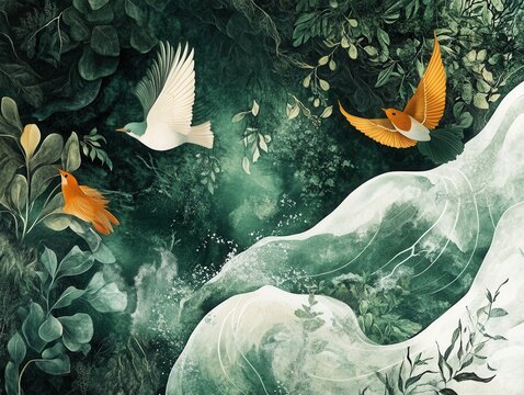 Naturethemed graphics resonate universally with audiences.