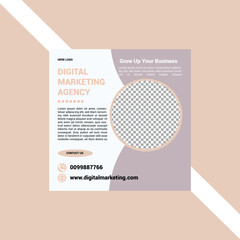 Editable Digital Marketing Post Template