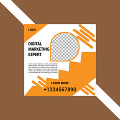 Editable Digital Marketing Post Template