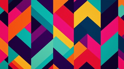 Eye-catching chevron pattern ideal for creating fun environments.