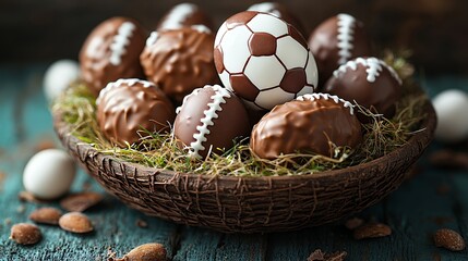 Chocolate Easter Eggs: A Rustic, Sporty Delight