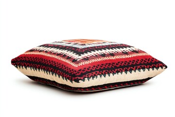 Colorful patterned cushion for home decor.