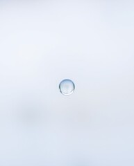Minimalistic Droplet Floating in Serenity
