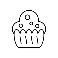 Cupcake  vector icon