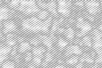 Pop art retro background with halftone in comics style. Diagonal, oblique, slanting dots lines, stripes geometric vector pattern. Abstract halftone grunge background. Vector illustration.