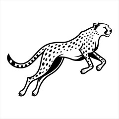 cheetah vector isolated