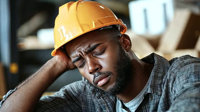 1_Exhausted Gig Worker After Long Shift