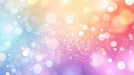 Abstract pastel bokeh background with colorful lights and sparkles. (1)