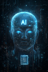 faintly visible "AI" letters