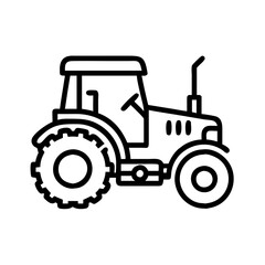 tractor isolated on white background