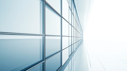 Obraz premium Modern Glass Building Exterior Wall Design