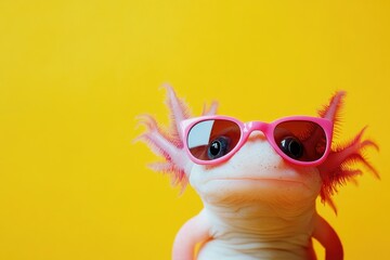 Fototapeta premium Pink Frog with Sunglasses