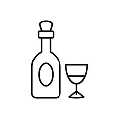 Wine  vector icon