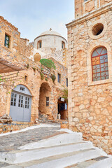 narrow street in Monemvasia