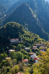 The traditional village of Chryso at the area of Agrafa Mountains in Thessaly, Greece