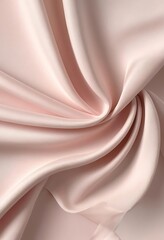 Fototapeta premium Elegant Draped Pink Silk Fabric Texture