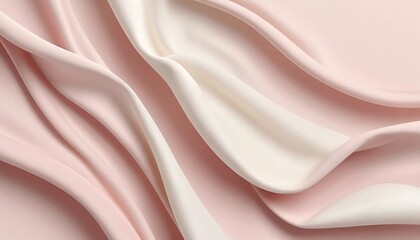 Elegant Draped Fabric in Pink and White Hues