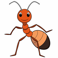 ant cartoon isolated