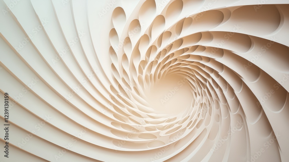 Poster abstract mathematical corollary design with intricate swirls and fluid patterns representing theoret