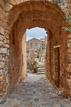 narrow street in the old town