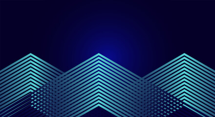 Futuristic abstract blue background with overlap layer. Future technology concept. Modern geometric shapes lines design elements. Glowing blue lines