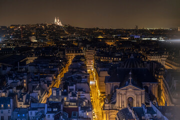 Streets of paris at night