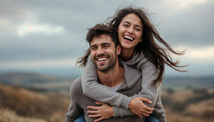 couple having fun outdoors
