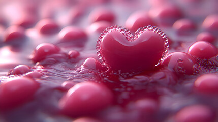 Fototapeta premium Attributes of lovers. Hearts, flowers, candles.