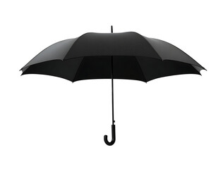 Black umbrella isolated on transparent background. high resolution PNG file