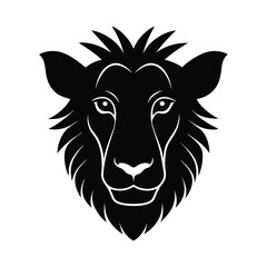 Fototapeta premium Savannah Wildlife Head Silhouettes An Iconic African Animal Collection Vector
