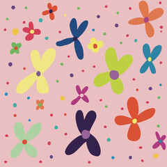 seamless pattern with butterflies