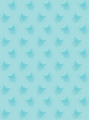 Seamless vector pattern with jellyfishes