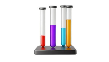 3d Test tube icon png