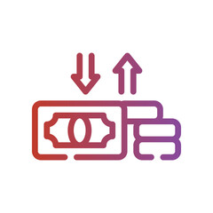 money gradient icon