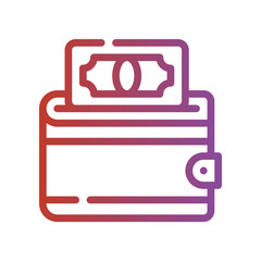 wallet gradient icon